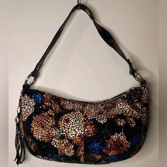 HOBO Bright & Light Genuine Leather Gabor Hydrangea Shoulder Bag Purse - Picture 6 of 15